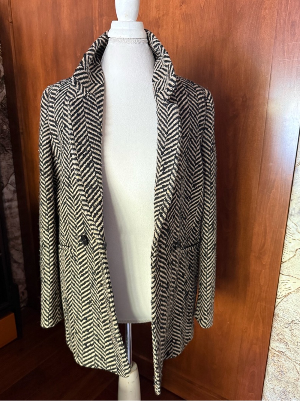 ⚜️ ANINE BING DIANA FISHBONE BLAZER IN EXCELLENT CONDITION SZ SMALL ⚜️ - Picture 6 of 16